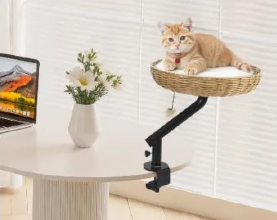 Desk-Mount Cat Perch